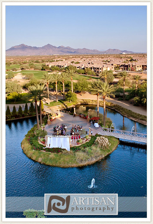 JW Marriott Desert Ridge ceremony site Isle of Capri view from the roof top