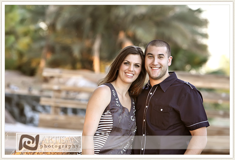 engagement photos at the park in Gilbert close up