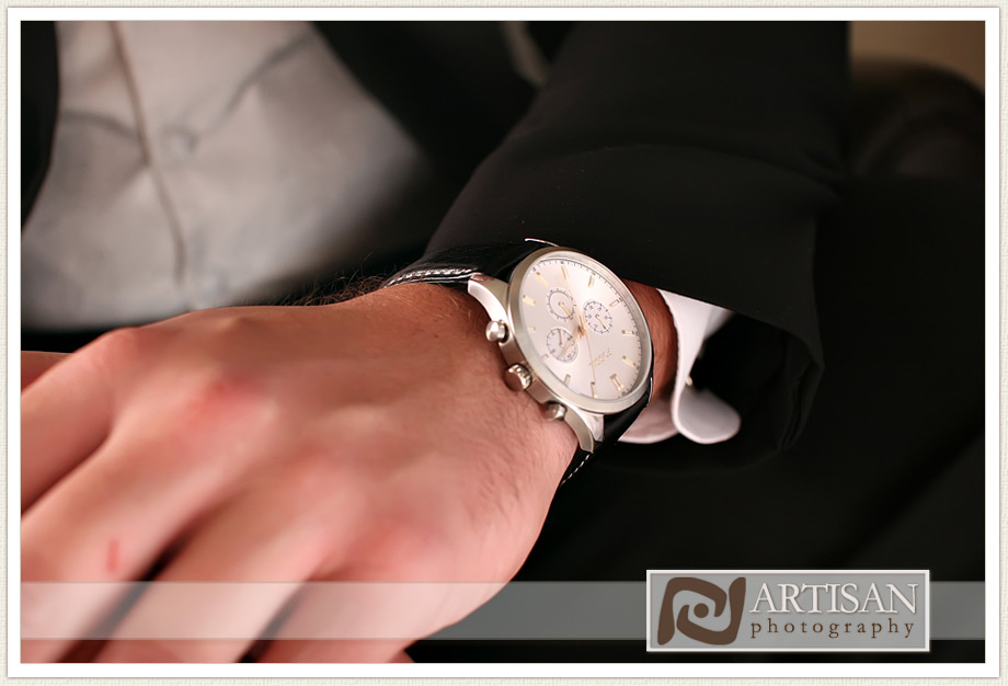 groom portrait details
