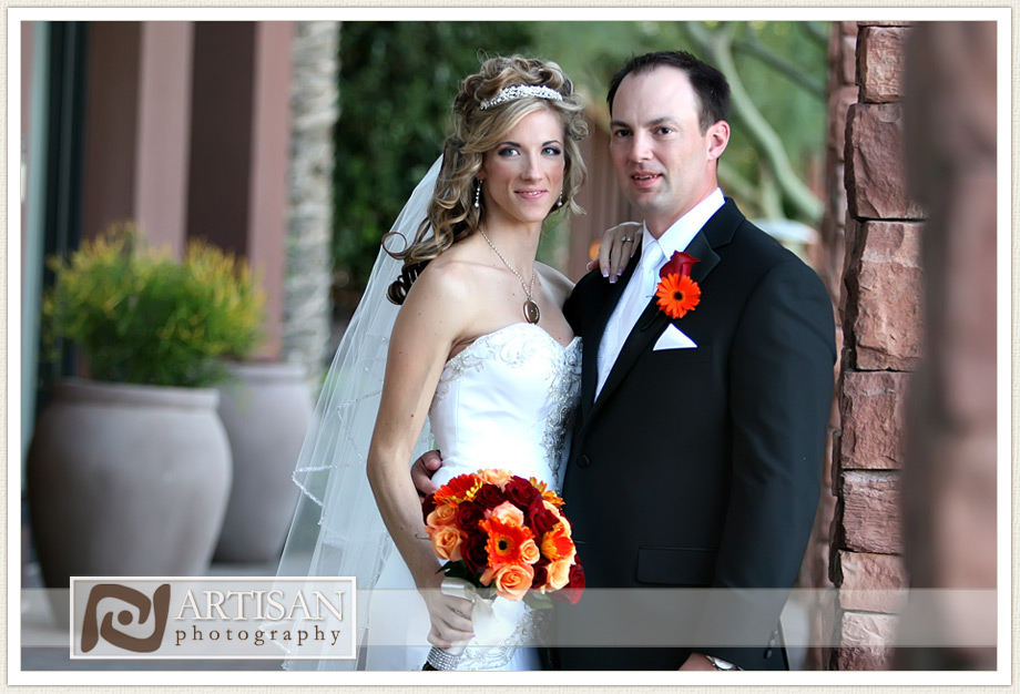 bride and groom picture at the Westin Kierland Resort