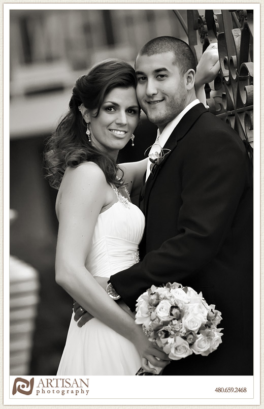 Bride and groom picture at Firesky Resort in Arizona