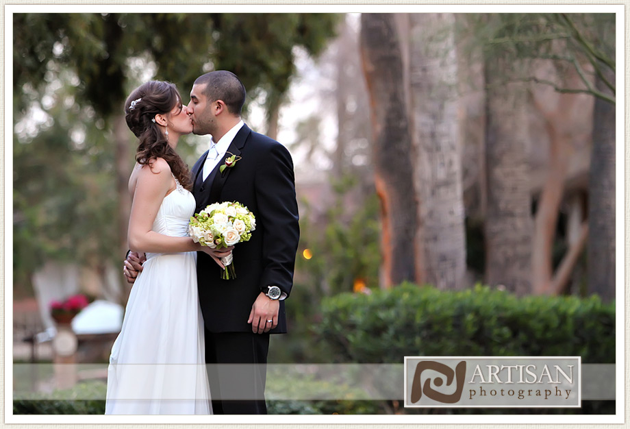 Bride and groom picture at Firesky Resort in Arizona