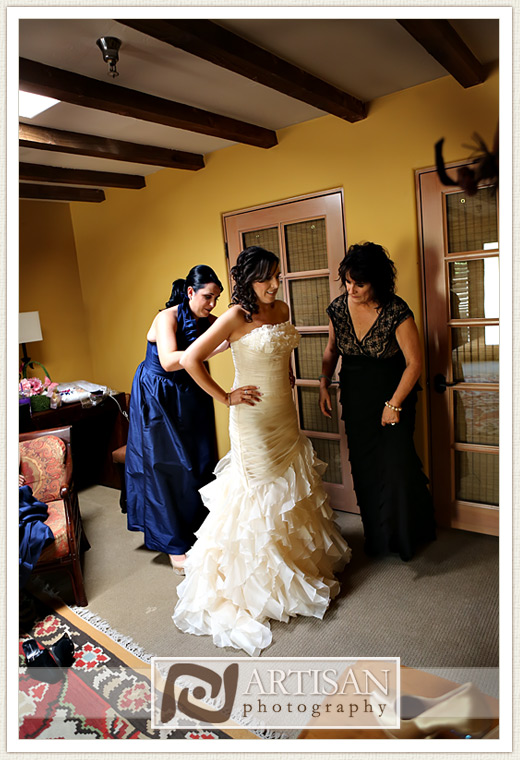 Royal Palms Wedding image of bride getting ready 