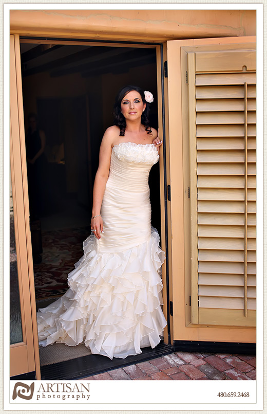 Royal Palms Wedding image of bride alone