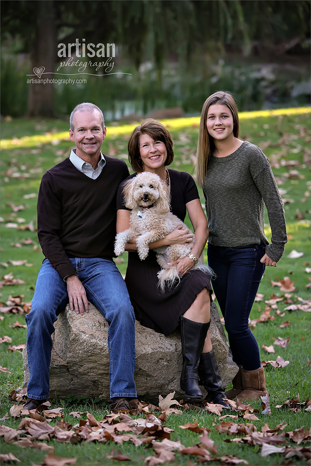 Family photoshoot in Carlsbad , fall setting