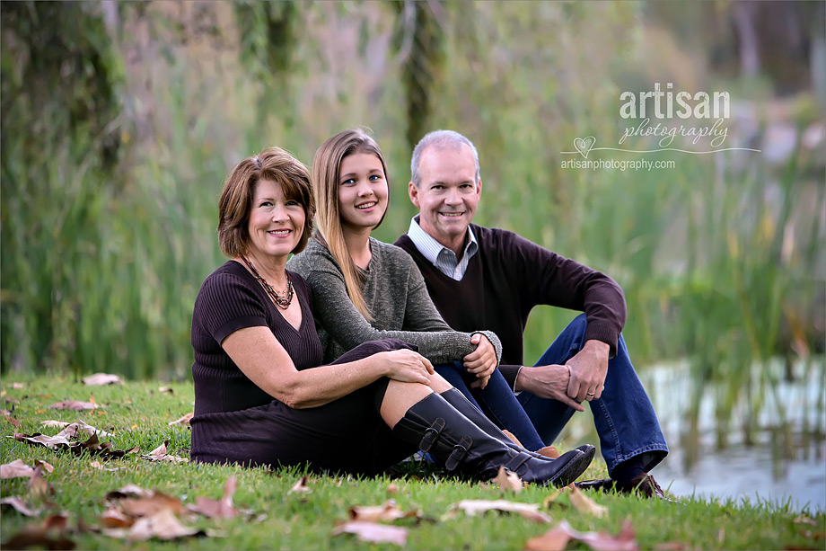 Family photoshoot in carlsbad California  during fall