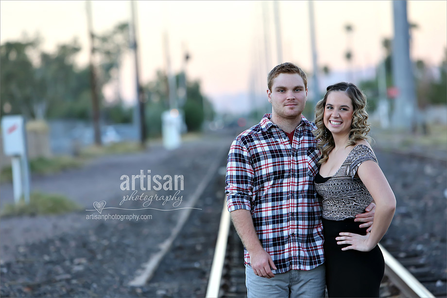 High school senior boy photo with girlfriend