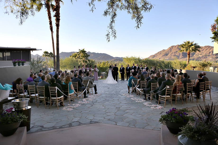 Sanctuary Camelback Mountain Resort Ceremony site with views 