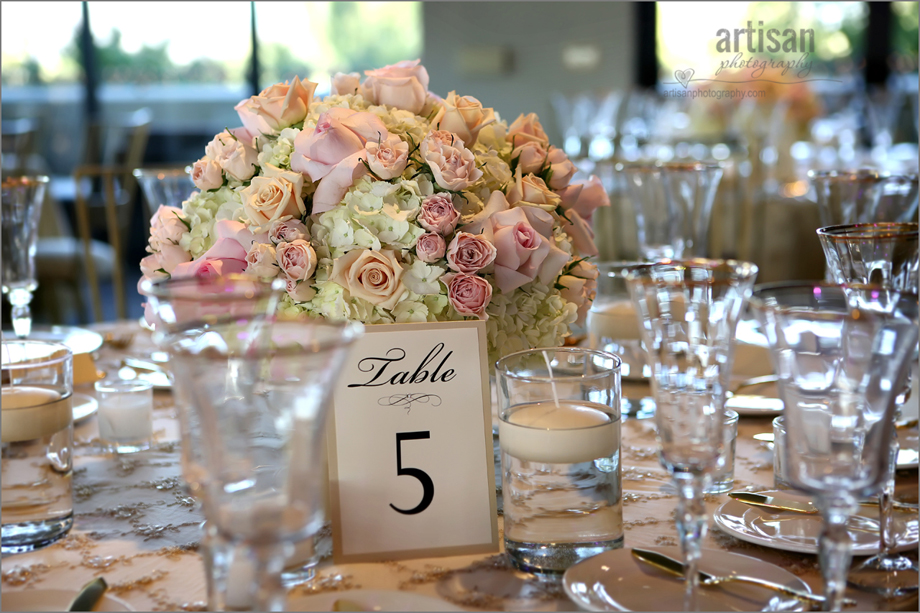 table set up at the Sanctuary