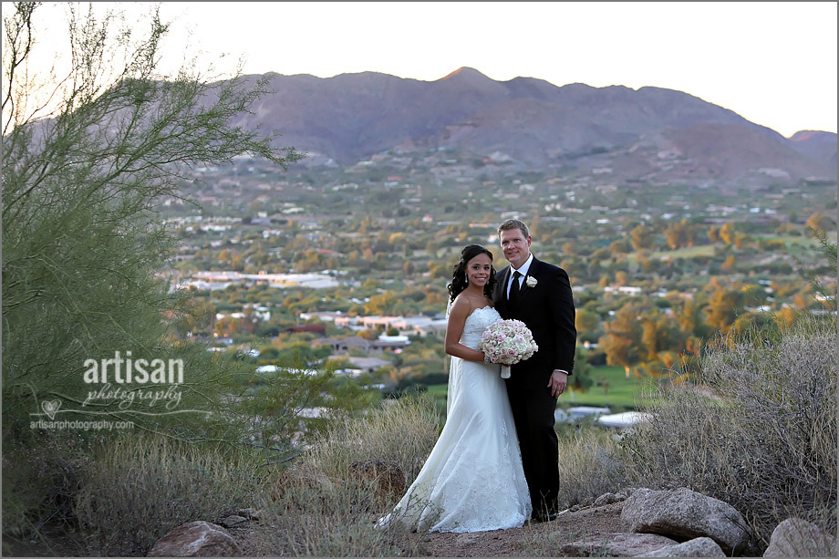 bride and groom portrait