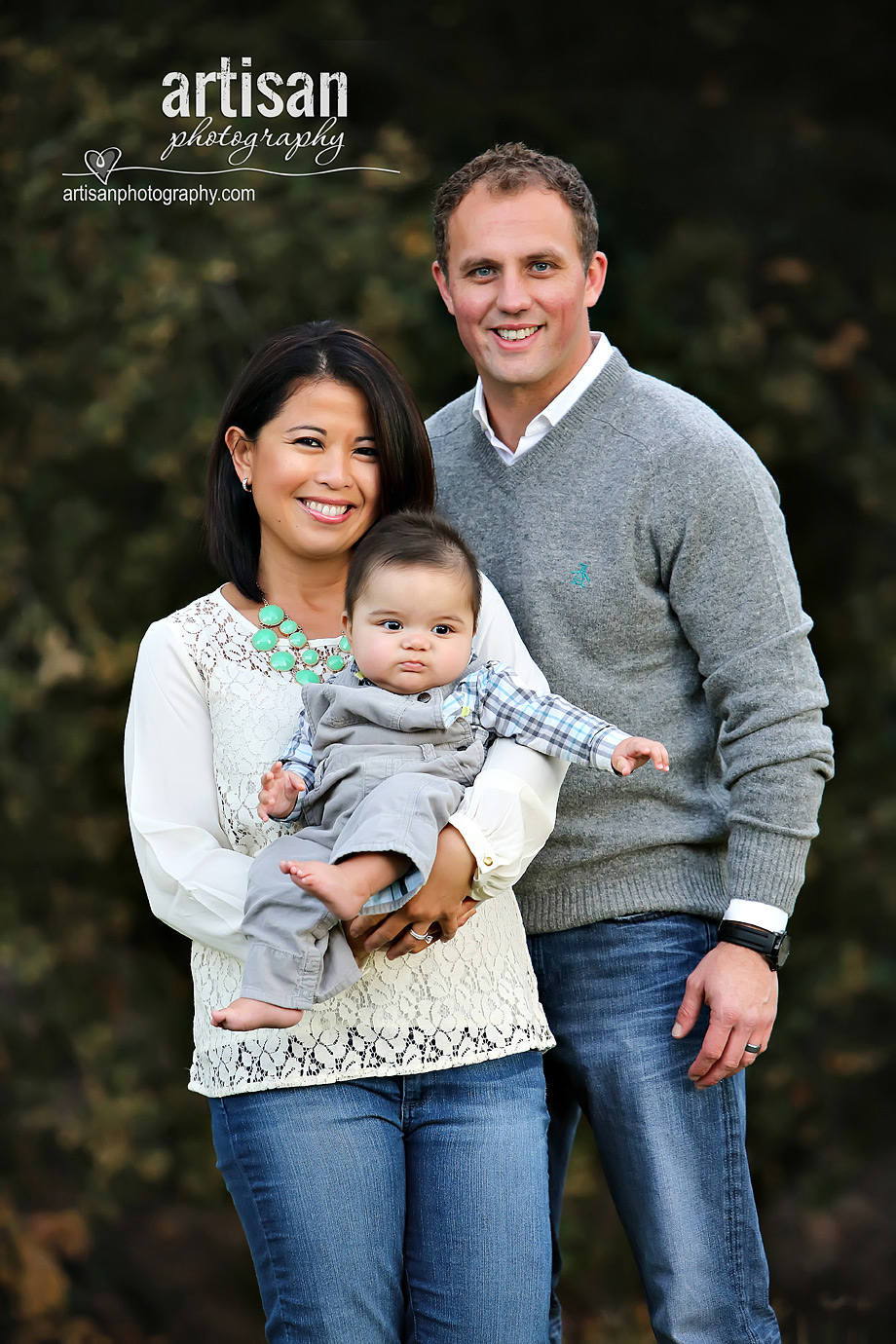 Family photo at a San Diego Park