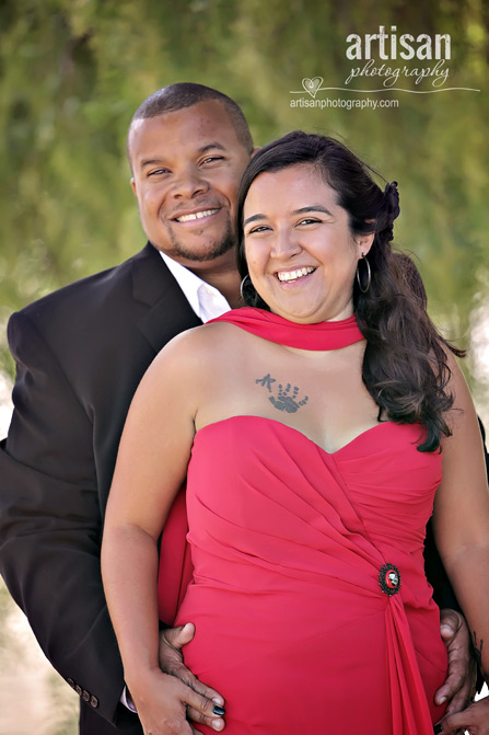 Old Town San Diego Anniversary party at Fiesta De Reyes couple portrait