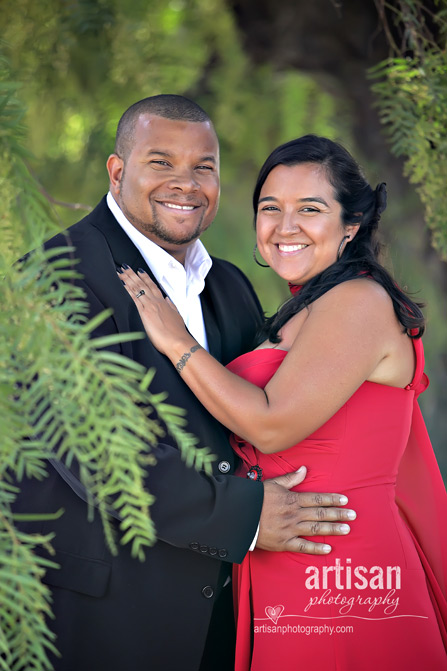 Old Town San Diego Anniversary party at Fiesta De Reyes couple portrait