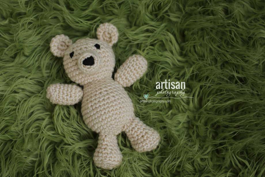 Artisan Photography photo prop little light tan bear