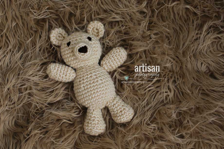 Artisan Photography photo prop little light tan bear