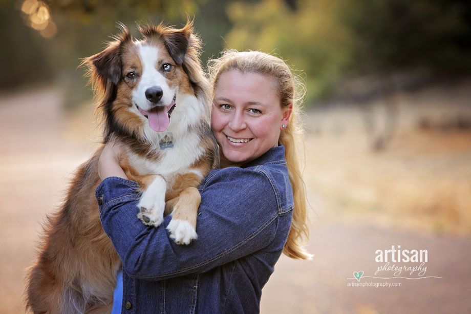 Portrait with the puppy