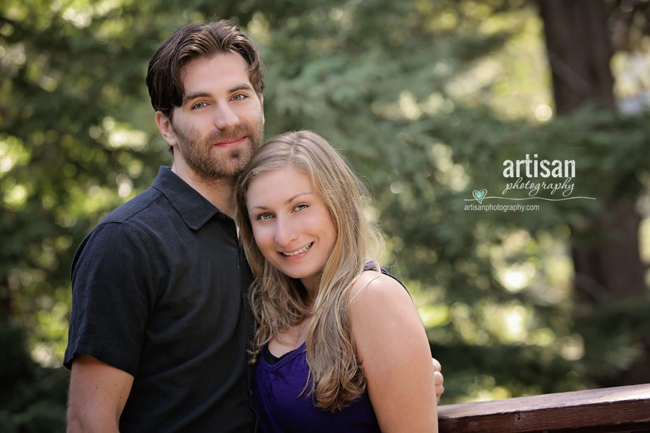 Engagement Photoshoot Candid couple photos in the woods