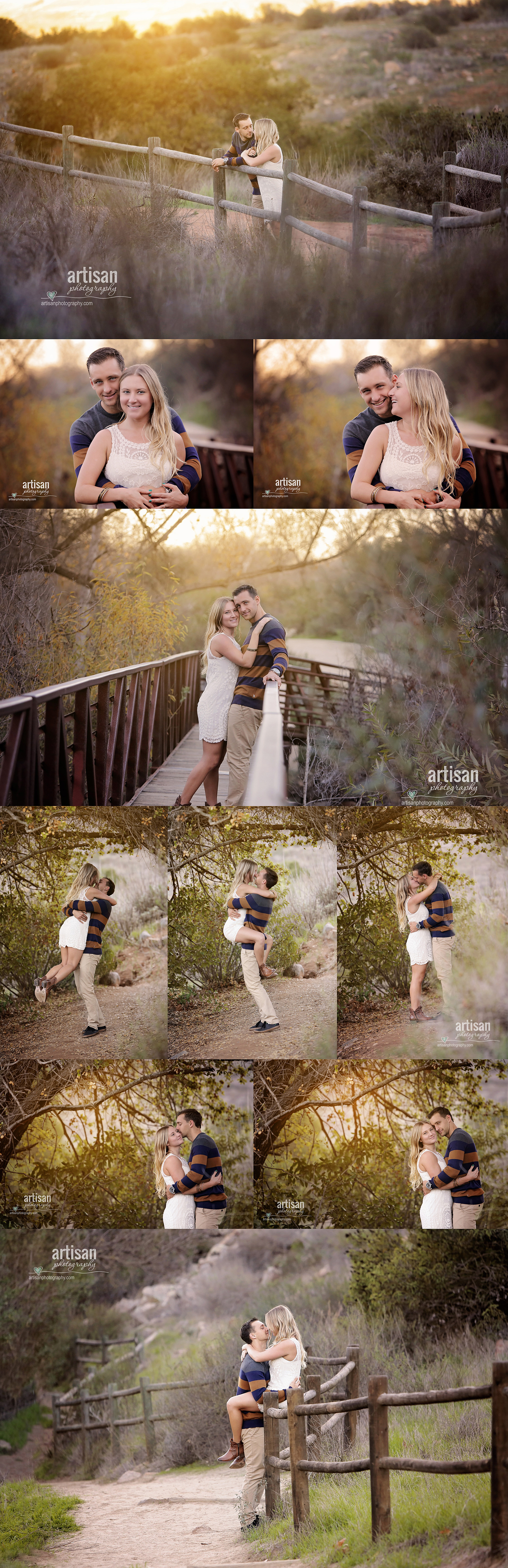 Fun life style engagement photo shoot with a country look in San diego south California part 2