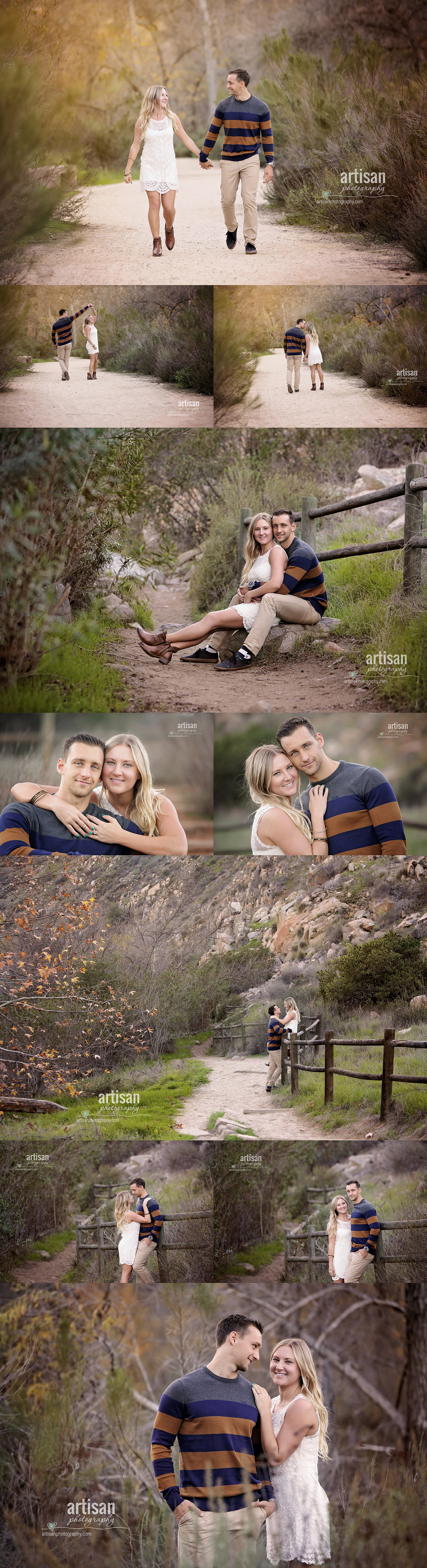 Fun life style engagement photo shoot with a country look in San diego south California part 1