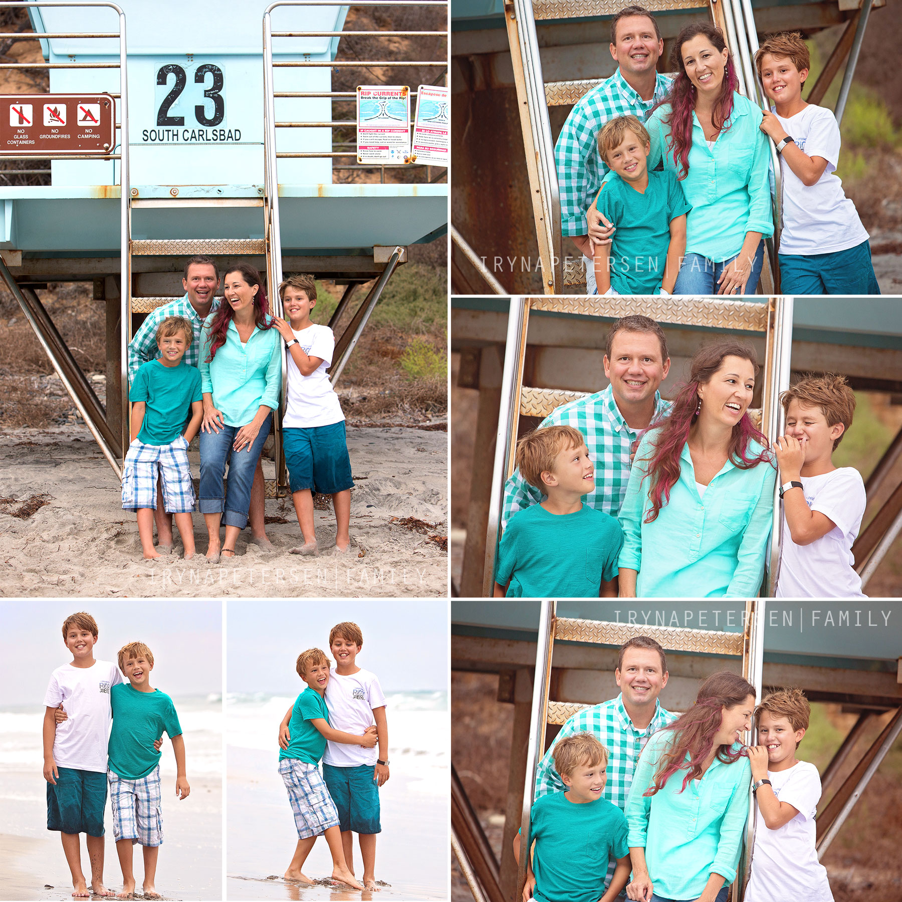 Carlsbad family photos on the beach. Processed by ArtisanPhotography. Carlsbad beach photographer Kids playing on the sand, family photos