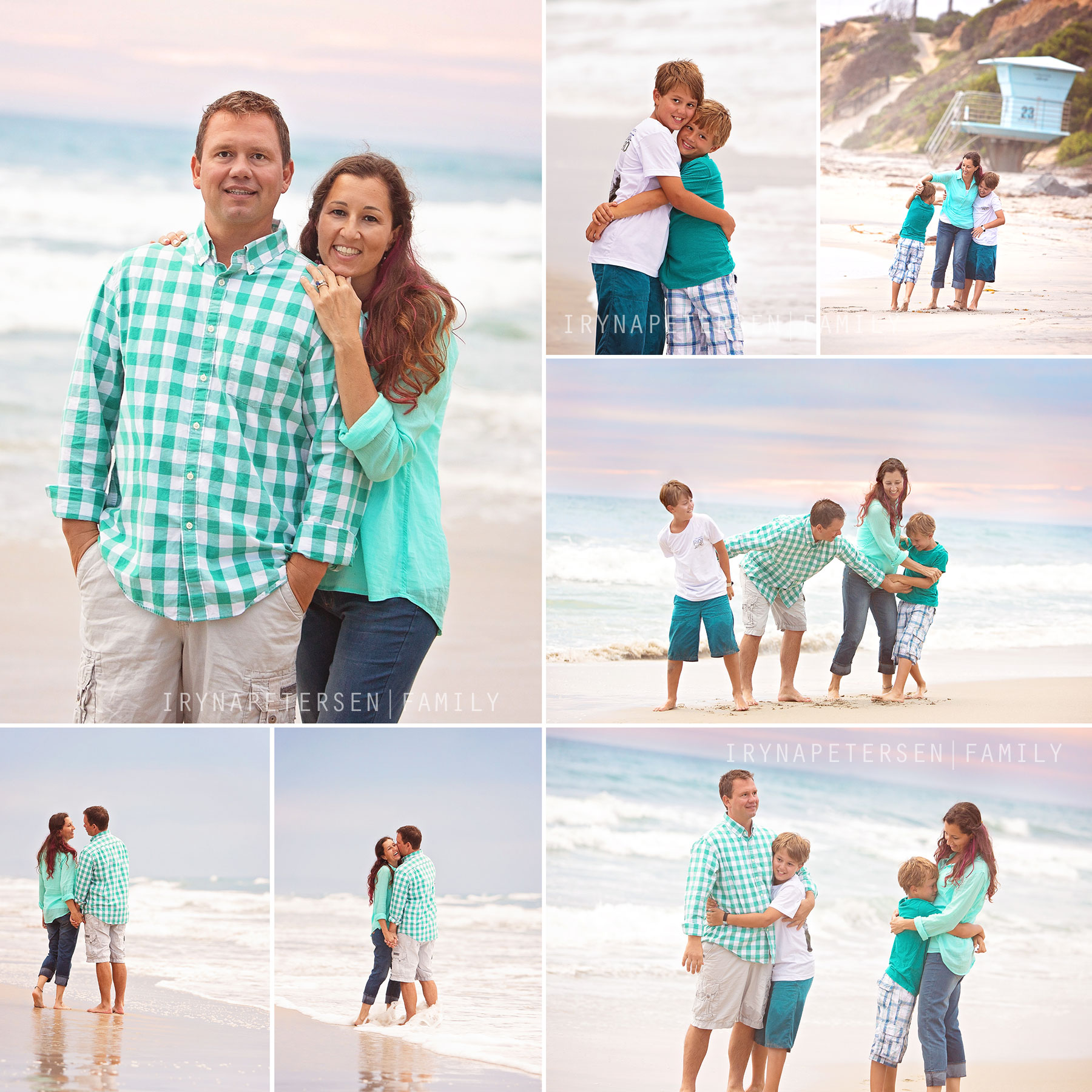 Carlsbad family photos on the beach. Processed by ArtisanPhotography. Carlsbad beach photographer. Beach photos, happy family