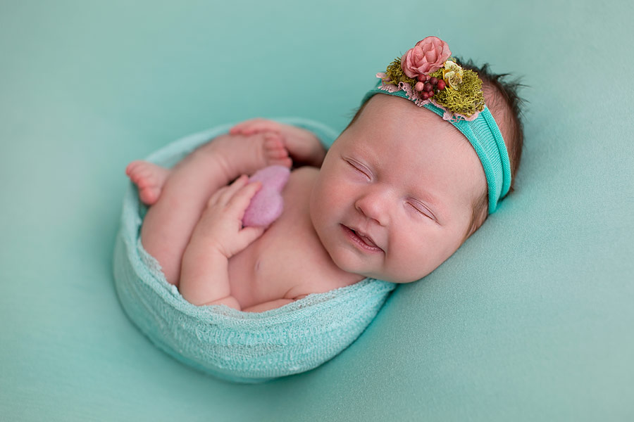 Newborn baby girl 