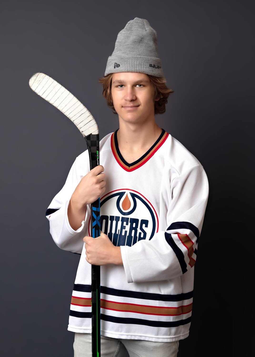 hockey player portrait