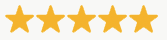 five yellow stars with background